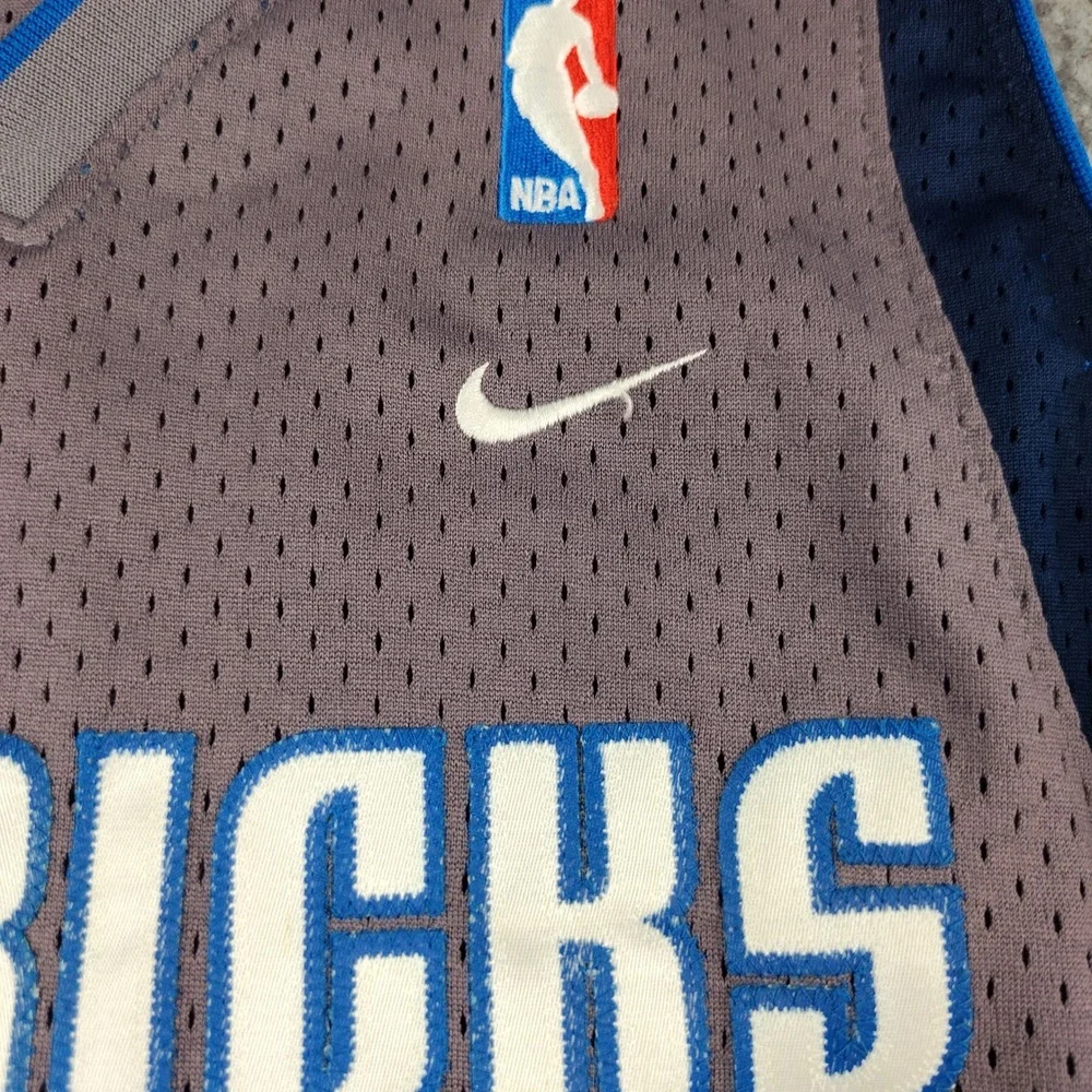 Nike Dallas Mavericks Dirk Nowitzki 41 Jersey Mens Large Grey NBA Basketball